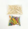 wooden color match sticks for kids DIY handle craft kit