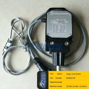 XCM Truck Crane Spare Parts QY25K QY25K-I QY25K-II Heigh Limit Switch 803600746