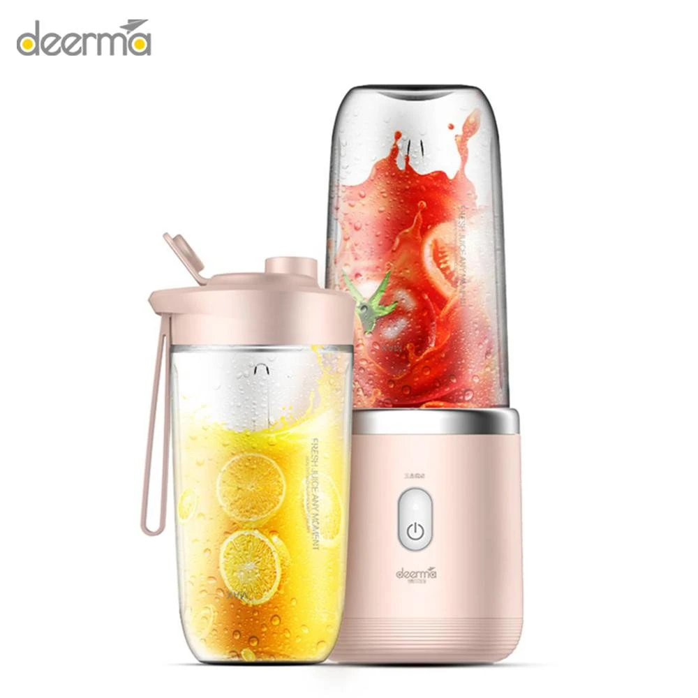 Xiaomi Deerma Wireless Portable Electric Hand Juicer,Automatic Multi-Functional Mini Portable USB Charging Juicer