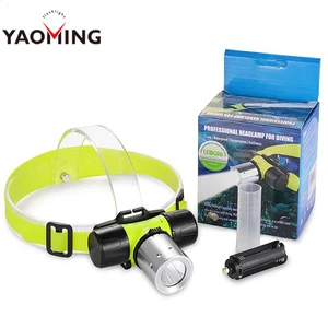 XM-L T6 Waterproof Led Diving Swimming 1000m Long Distance Zoom Diving Headlamp Head Light