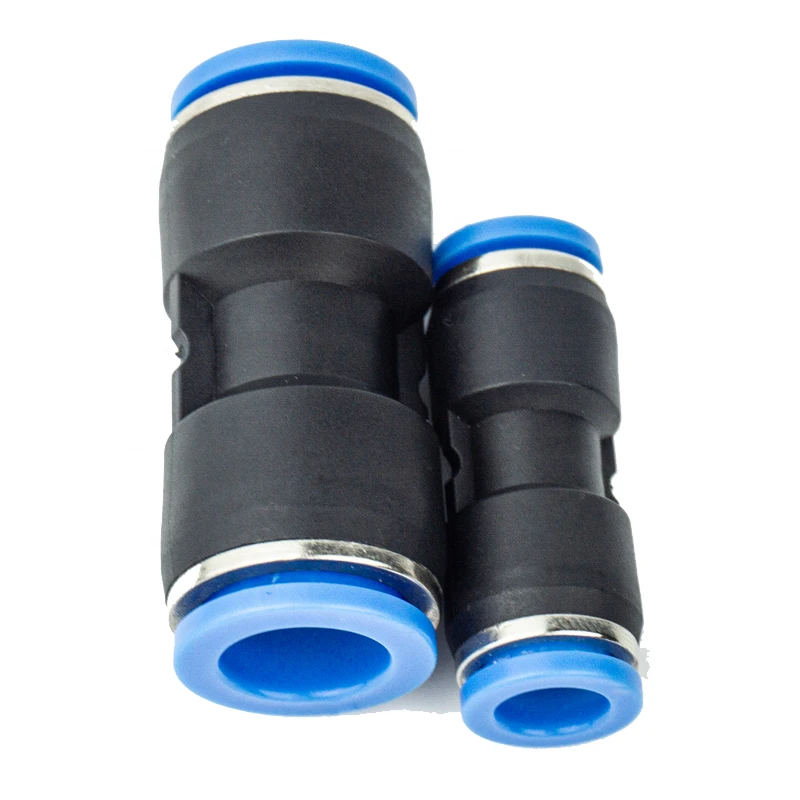 XMC Pneumatic Fitting High Quality China Fitting  Pneumatic Parts Straight Union Air Tube Fitting for 5/16-1/4 inch Tube