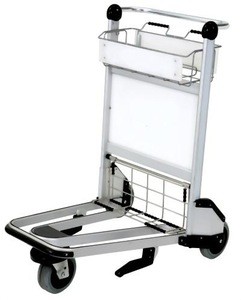 Ydl airport trolley with PVC handle  hotel luggage hand cart