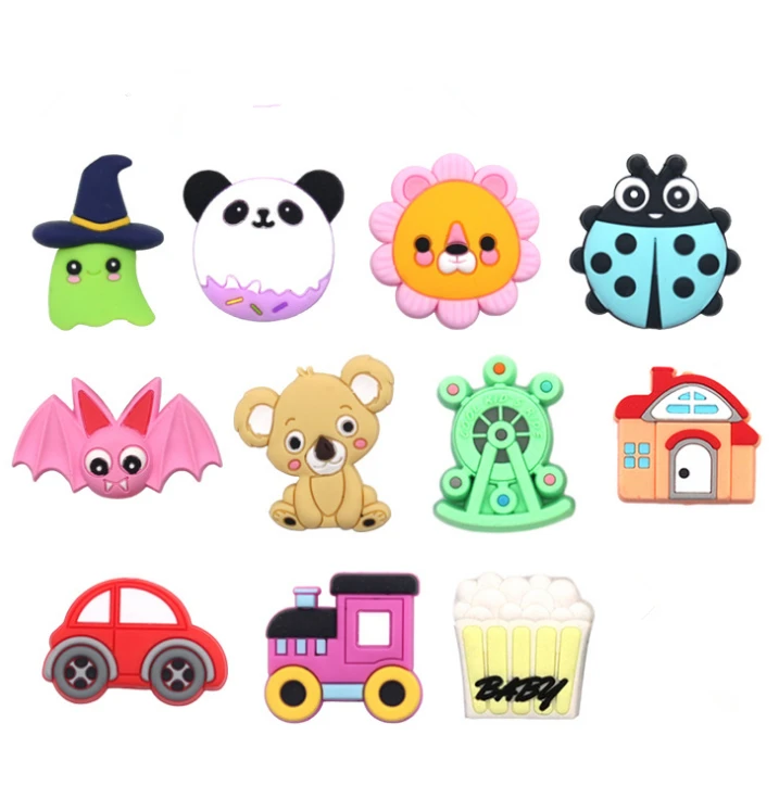 YDS BPA Free Bus Design Silicone Beads  Baby Teether DIY Nursing Necklace Bracelet Accessories