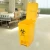 Import Yellow hospital pedal trash bin chemical waste container from China