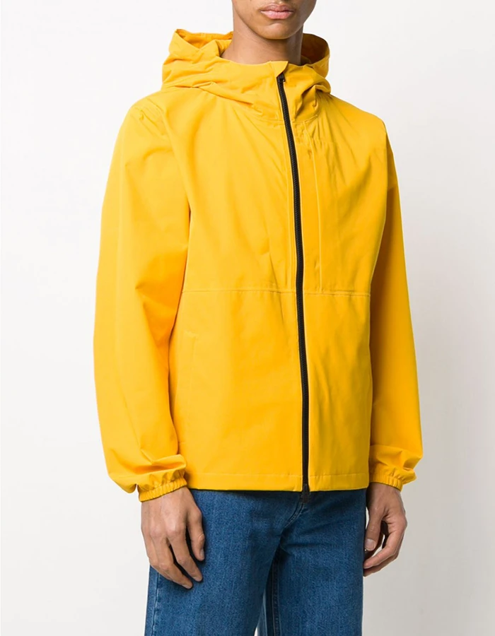 Yellow Waterproof Golf Rain Coat Jacket Men Sports Wear Windbreaker Jacket