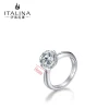 YR10011 Italina Manufacturer Wholesale Alloy Cubic Zircona Wedding Ring fashion Promise Ring Women Jewelry