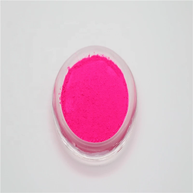 Yunzhu inorganic fluorescent pink pigment