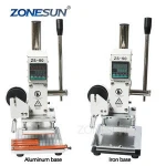 ZONESUN ZS90 Manual Hot Foil Stamping Machine in heat press machine leather card making book cover hard cover Embossing machine