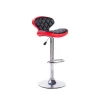 ZX-9138 PU Leather Black And Red Modern Fashion Bar Chair High Chair For Table Bar Stools Chair
