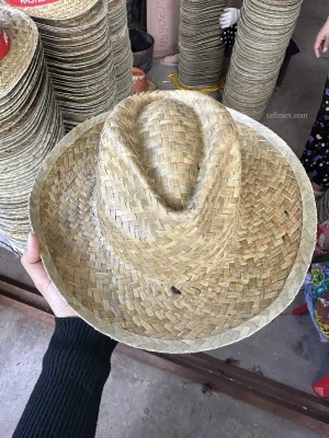 Custom logo ribbon straw hat for promotion wholesales in best price from Vietnam factory/Cheapest price straw hat plain