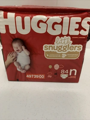 Huggies Little Snugglers Baby Diapers, Size Newborn, 84 Ct