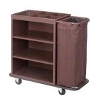 Plastic Gray Housekeeping Service Cart, For Hotels