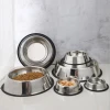 Nontoxic Tasteless And Nonslip Stainless Steel Pet Bowl With Silicone Rubber Base