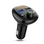 Car Charger FM Transmitter Bluetooth 5.0, Car Mp3 Player Voice Assistant