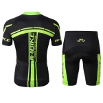 INBIKE Cycling Jersey Mens Set Reflective Breathable Biking Outfit Quick-Dry Bib Bicycle Jersey with 3D Padded Shorts