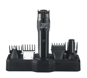 Portable Men Grooming Combo Set, USB Charged Beard Hair & Nose Trimmer