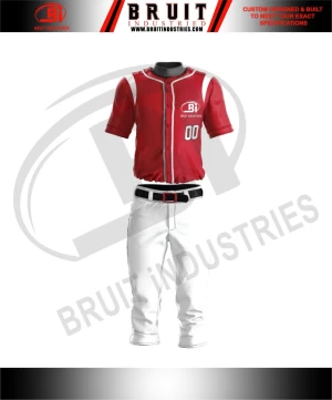 Newest Style Custom Polyester Made Baseball Jersey Uniform Plain Regular Fit And Top Quality Stitching Baseball Uniforms