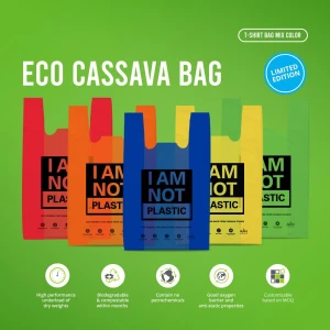 Bio Cassava Bag Biodegradable Multicolor