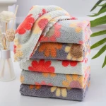 Baby sweat absorbent towels baby drool towel new ultra soft face towel coral velvet small square towel