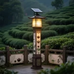 IP66 30W Professional Manufacture Outdoor Decorative Street Lamp Post LED Garden Pole Light Intelligent Outdoor Light