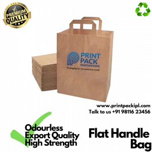 Paper bag with Flat Handle