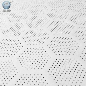 fire retardant metal perforated acoustic panels aluminum ceiling wall acoustic panels decorative for office
