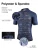 Import INBIKE Mens Cycling Jersey 3 Rear Pockets Moisture Wicking Short Sleeve Quick Dry Reflective Biking Shirts from China