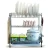 Import Patented Adjustable 2-Tiers Chrome Kitchen Dish Drainer Rack with Knife Holder from China