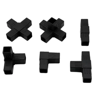 Furniture Accessories  Square-shaped Tube Connectors Plastic Connector For Metal Square Tubes