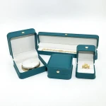 Crown waist PU leather jewelry box Ring box Pendant bracelet box Jewelry box Leather jewelry boxes