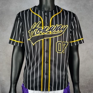 High-quality customized competition leisure custom sublimation print baseball jersey