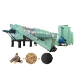 Multi functional sawdust biomass palm shell continuous carbonization furnace, charcoal powder making machine