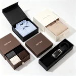 Custom Apparel Leather Belt Packaging Box Rigid Paper Gift Box For Men Belt Multi Style Wholesale Custom Logo For Overs