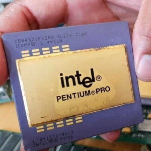 Computer CPU Processor Scrap with Gold Pins Ram Fingers