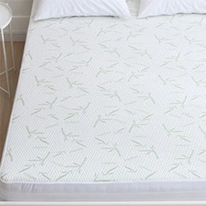 Circular bamboo fiber waterproof anti mite mattress cover