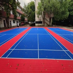 20X25 Feet Outdoor Half Court Basketball of Playground Flooring for Backyard Basketball Court