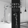 High quality Wall Mounted Adjustable Stainless Steel Waterfall Shower Set with Chrome Soap Dish
