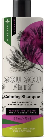 Holistic Natural Herbal Calming Shampoo For Dog, Cat, and Horse. Ease Anxiety, PTSD, and Stress Relief. Made in USA