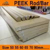 PEEK Bar Rod Polyetheretherketone Round Bars Rods Wire High Performance Continuous Extrusion Profiles Size 50 55 60 70 80 95mm