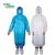 Import Waterproof White/Blue Disposable Hooded PE Plastic Raincoat from China