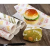 Food wrapping paper customized wax paper greaseproof wrapping paper for hamburger sandwich paper for food packaging