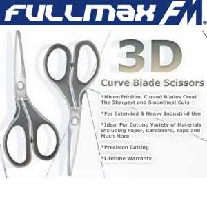 New Micro-Friction 3D Curve Blade Scissors