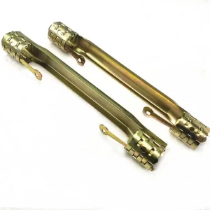 Downhole carbon or stainless steel stamp cross couple cable protector clamps CCCP