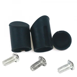 1 Set Scooter Rear Back Fender Mudguard Screws Black/White Rubber Cap Screw Plug Cover Electric Scooter Parts Accessories