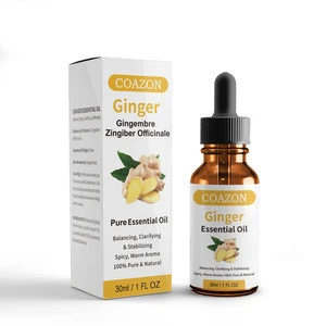100% Pure Natural Ginger Oil  SPA and Body Massage Oil Repelling Cold and Relaxing Active Oil 30ml Private Label OEM/ODM