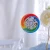 Import 100g Rainbow Swirl Lollipop Candy Sweet Fruity Flavor round lollipop hard candy OEM from China