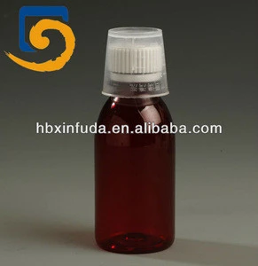 100ml amber PET Plastic bottles for oral liquid medicine