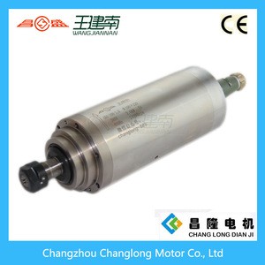 100mm Dia 3kw 24000rpm high speed high frequancy water cooler CNC router spindle motor for wood