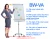 Import 100x70cm magnetic whiteboard flip chart aluminum frame drawing white board clip paper with stand for office supplier BW-VA from China