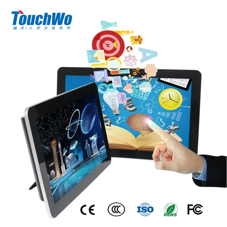 10.1 inch waterproof IP65 LCD/LED capacitive touch screen monitor with USB